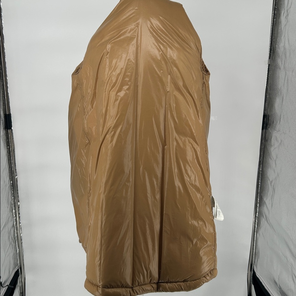 Varley  Mayten Knit Brown Puffer Jacket with Ribbed Sleeves Size Small, - Picture 10 of 15